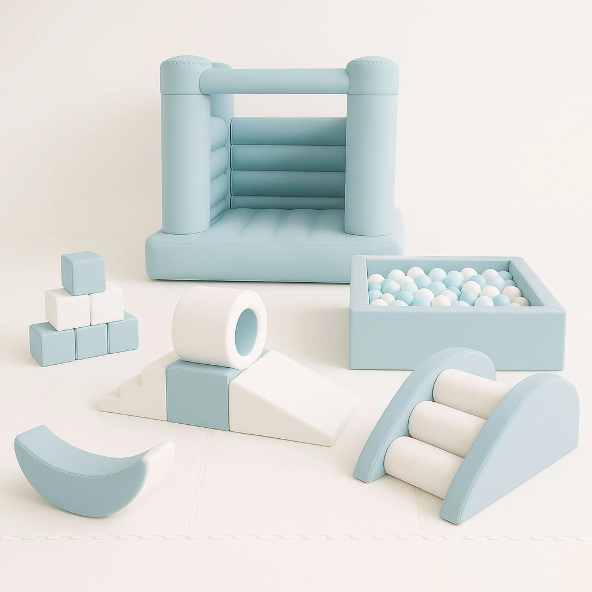 Blue and White - Toddler Play Set-Up