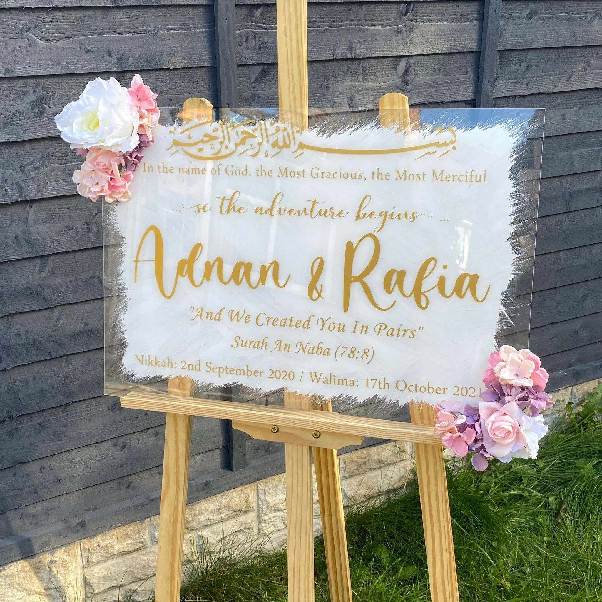 Acrylic Clear Board Sign Rectangle A3 (29.7x42)