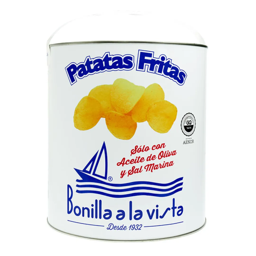 BONILLA A LA VISTA PATATAS FRITAS POTATO CHIPS TIN 500G - Prop