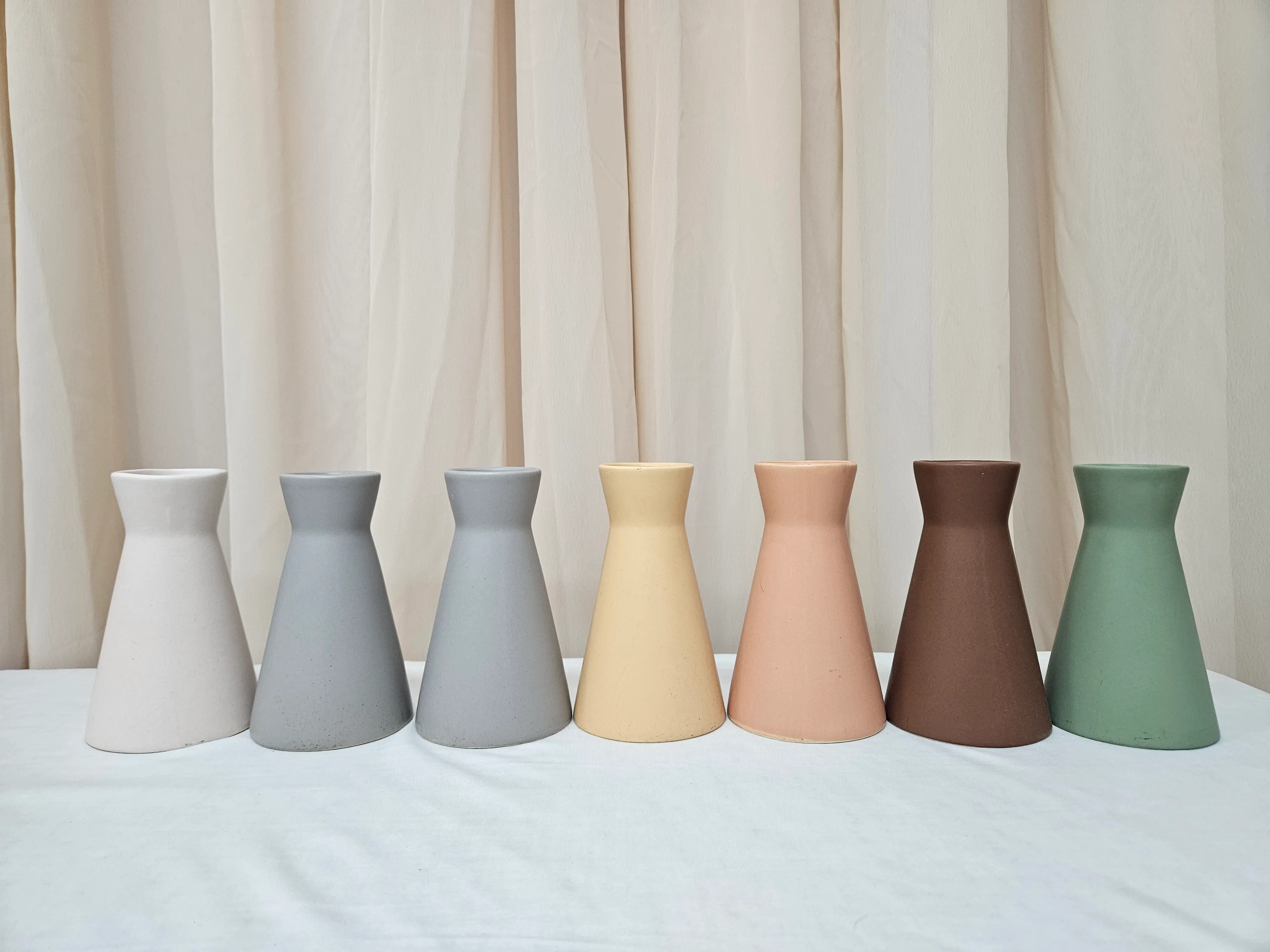 Fluted Ceramic Vase