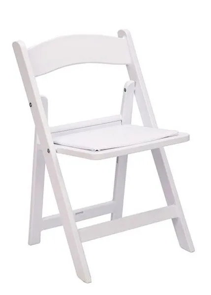 Child White Folding Chair