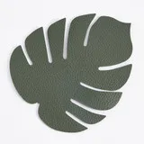 Mon Green Leaf Coasters
