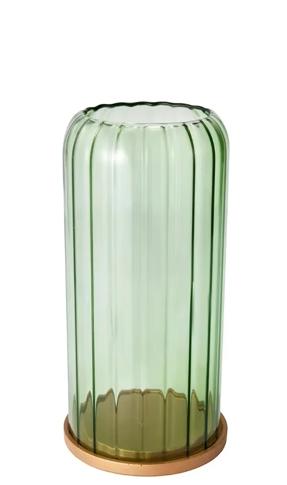 Sofia Sage Glass Candle holder