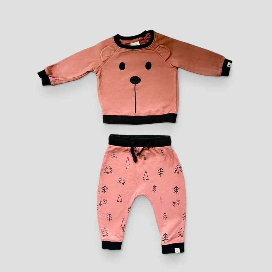 Hnědá unisex souprava