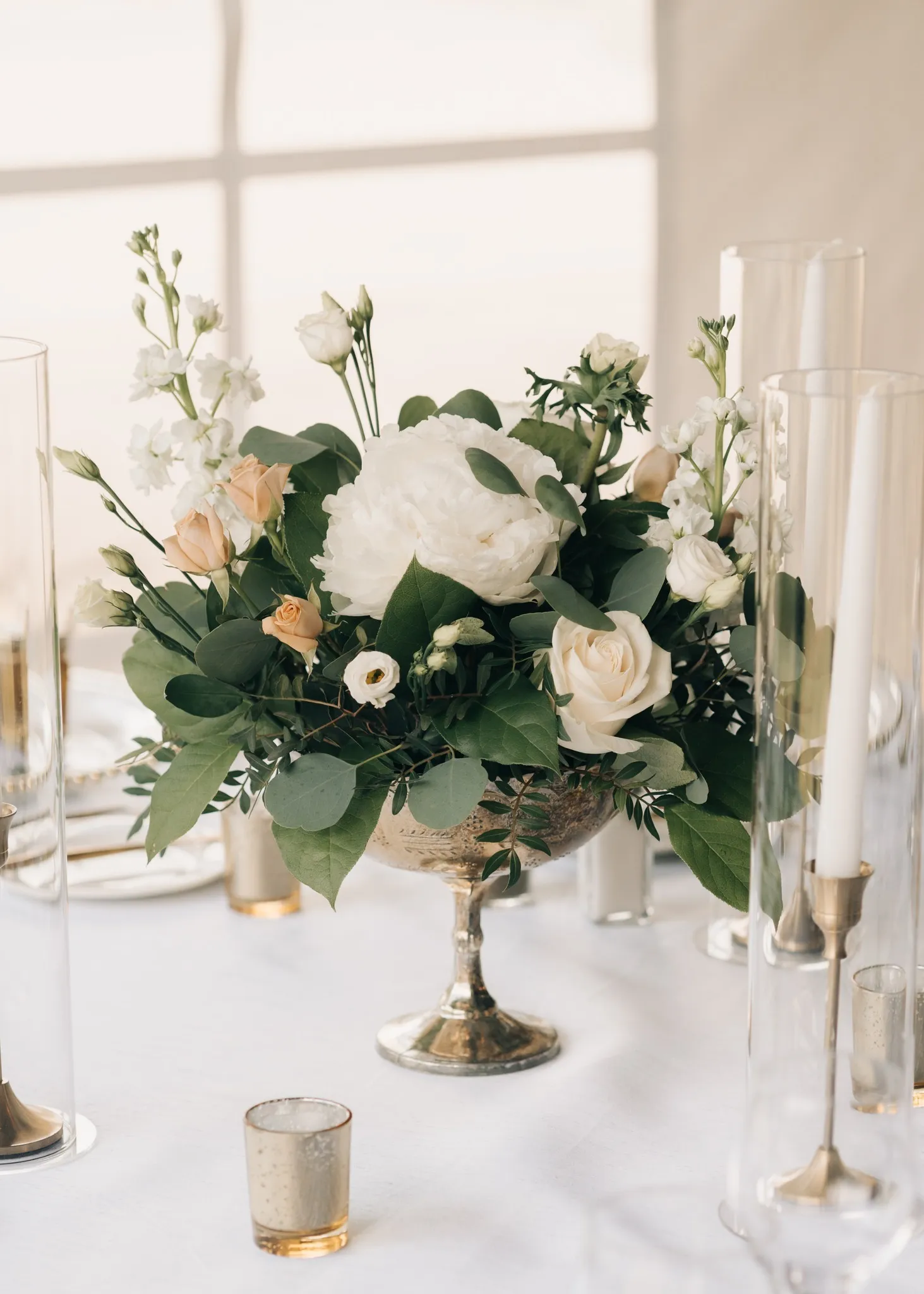 Vintage Gold Compote