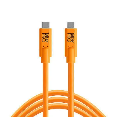 Tether Tools TetherPro USB Type-C Male to USB Type-C Male Cable (15') - CUC15-ORG