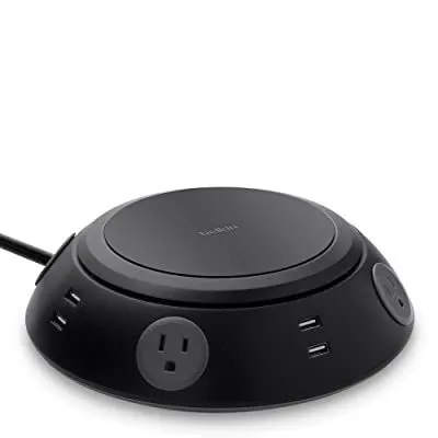 Belkin USB Power Strip Surge Protector - 4 AC Multiple Outlets & 8 USB Ports