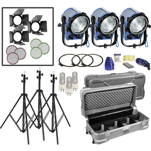 ARRI T1 FRESNEL TUNGSTEN KIT 3 PIEZAS - 0000139