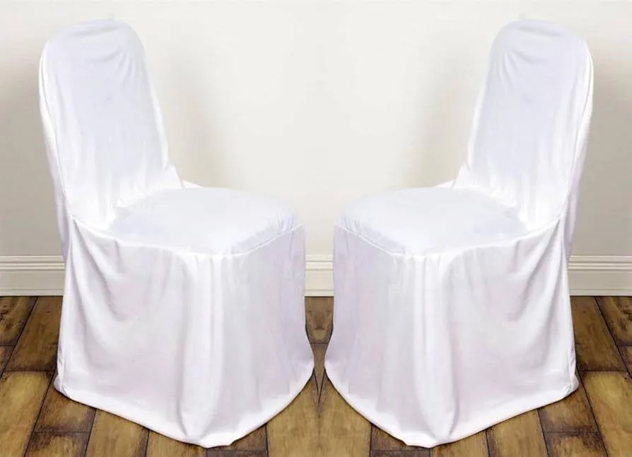 White Round Chair Covers