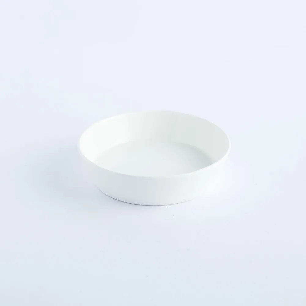 BW20-0196 - White Ceramic Bowl - 5.25" 1.25" (DH)