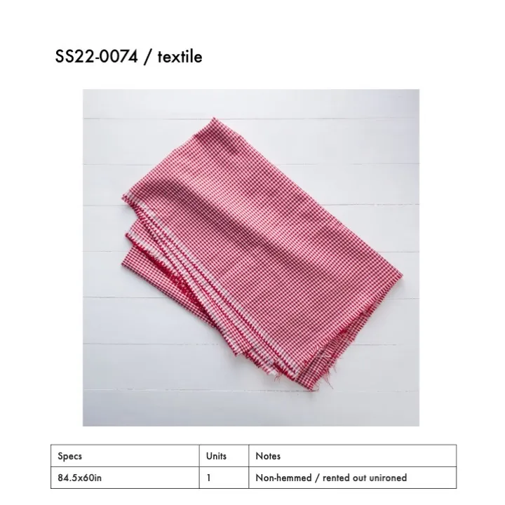 SS22-0074 - Red Fabric Surface - 84.5" 60" (LW)