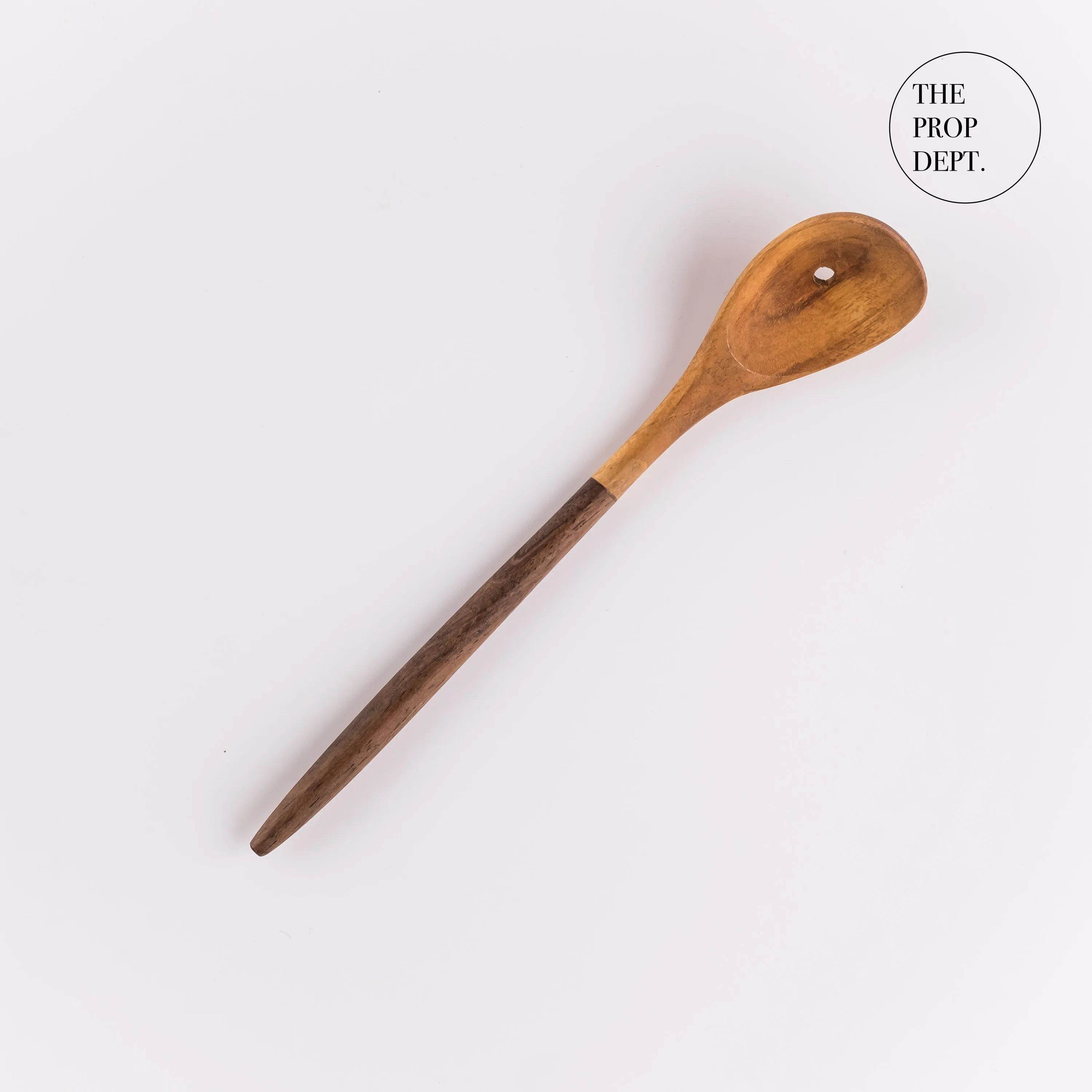 UT23-0404 - Brown Wood Spoon - 7" (L)