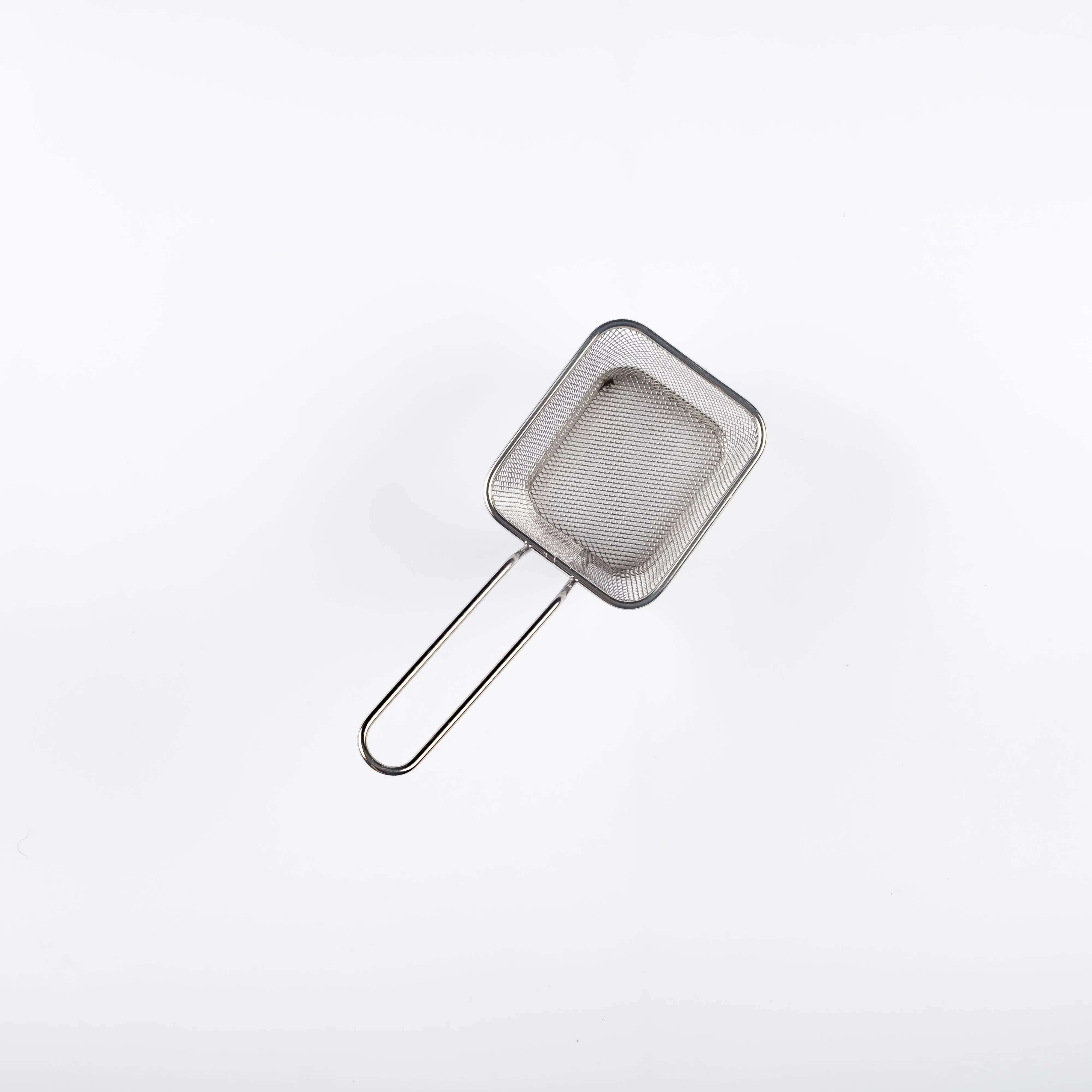 UT21-0014 - Silver Metal Basket - 8.75" (L)