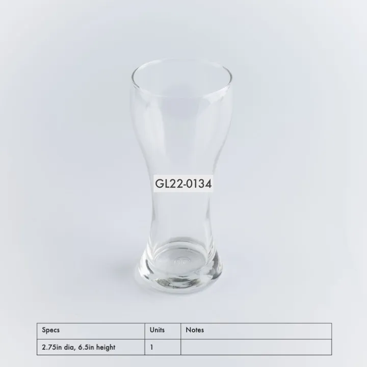 GL22-0134 - Clear Glass for Shakes and Desserts - 2.75" 6.5" (DH)