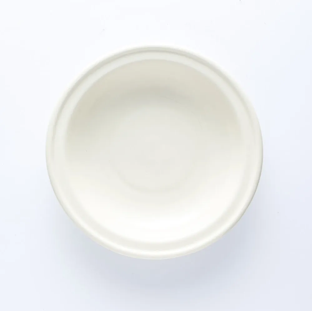 ST20-0024 - White Stoneware Bowl - 8.25" 1.25" (DH)