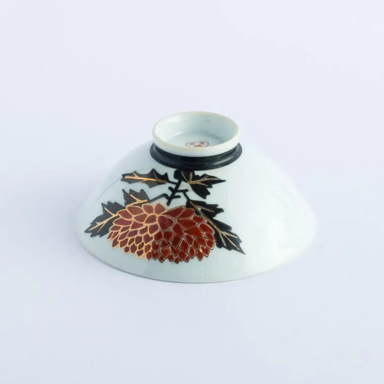 BW20-0123 - Black White Ceramic Bowl - 4.5" 2" (DH)