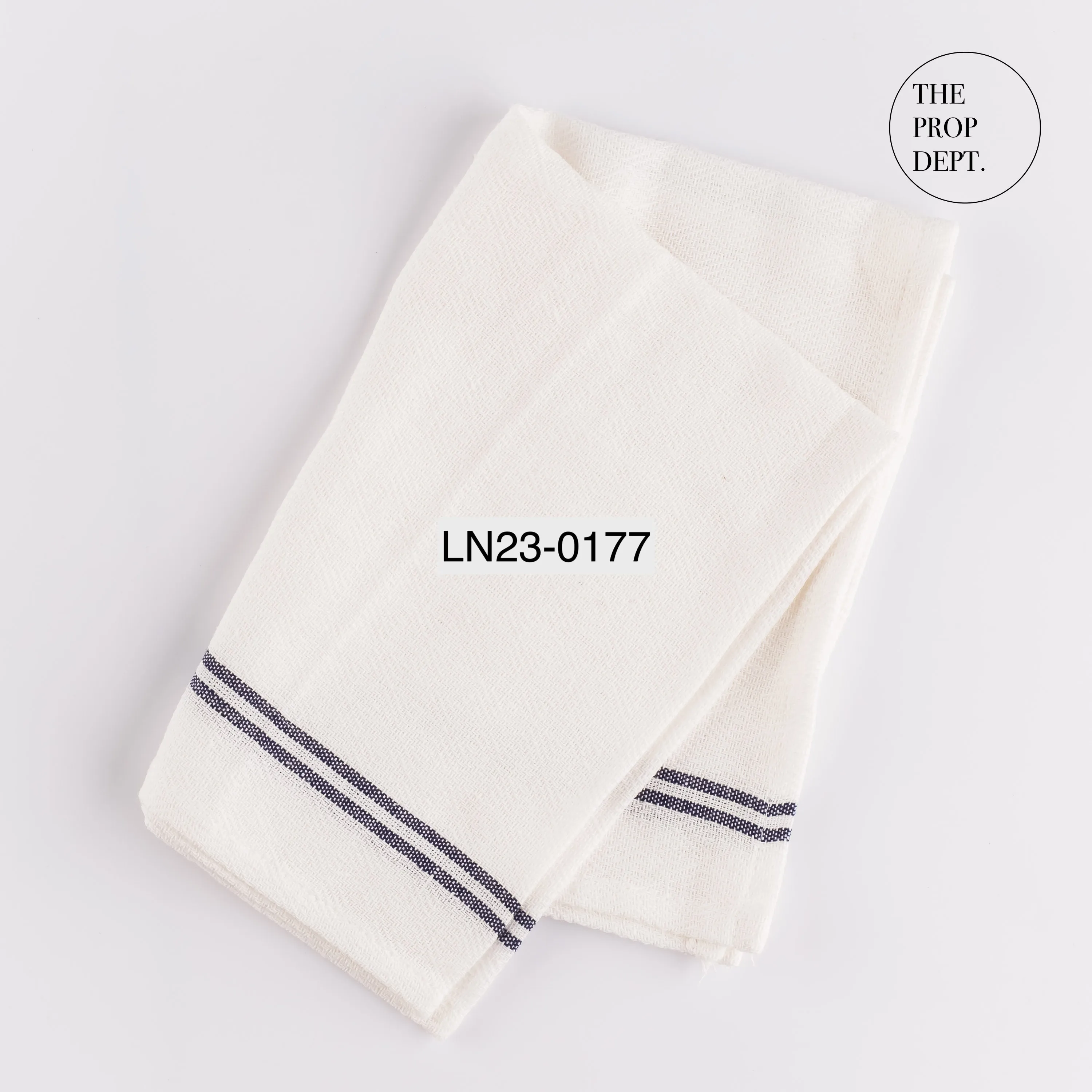 LN23-0177 - Black White Fabric Linen