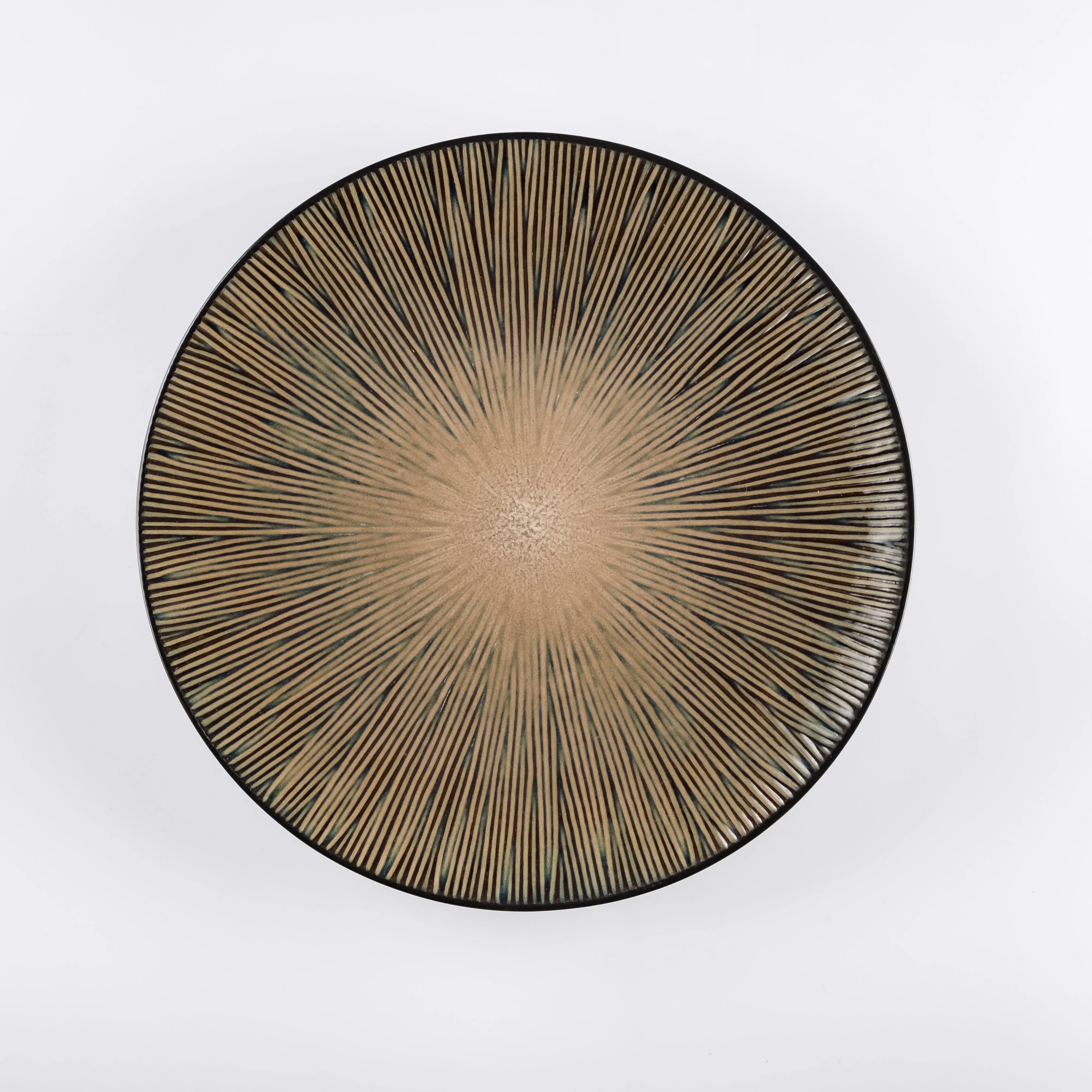 PL21-0167 - Grey Ceramic Plate - 11.75" (D)