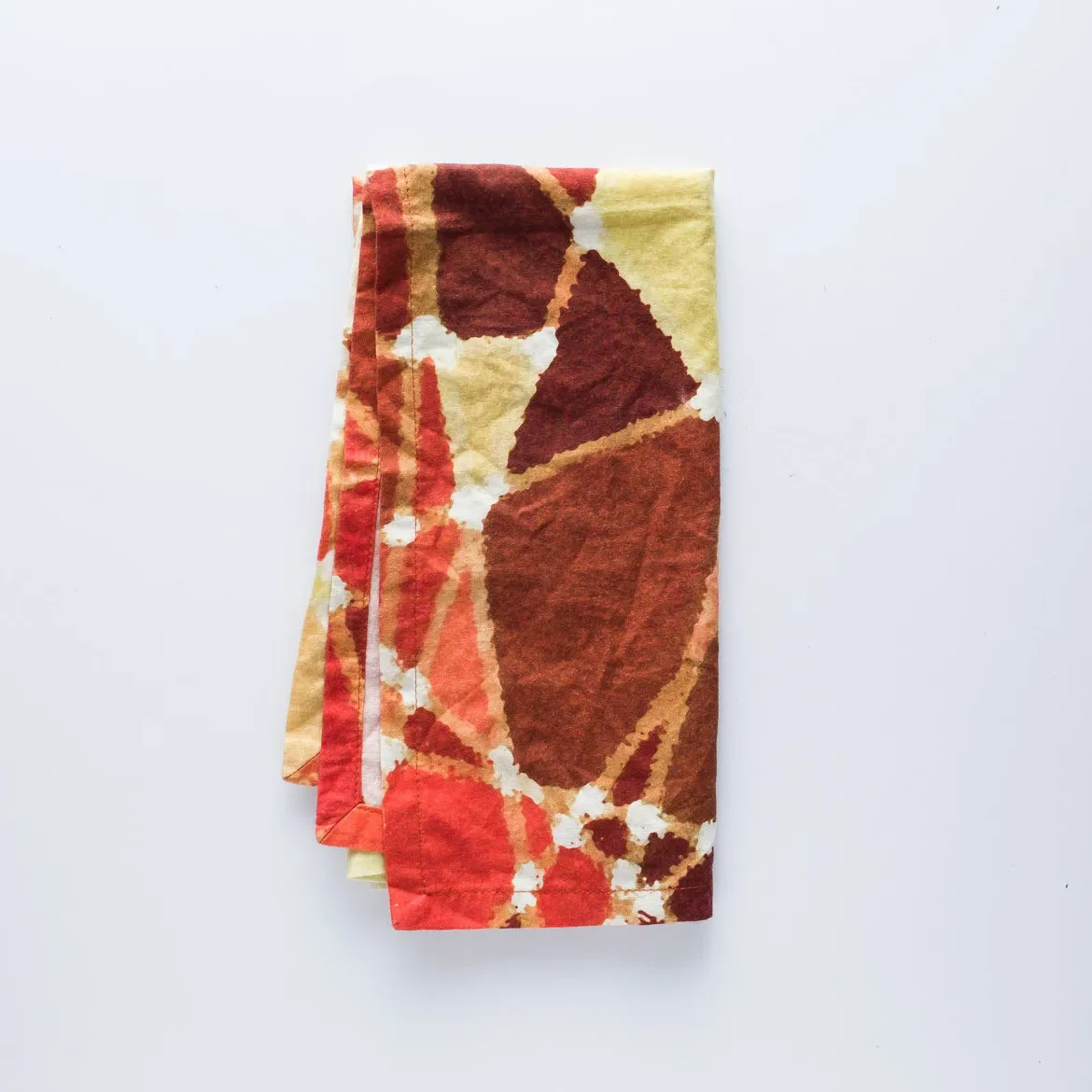 LN20-0082 - Orange Yellow Fabric Table napkin