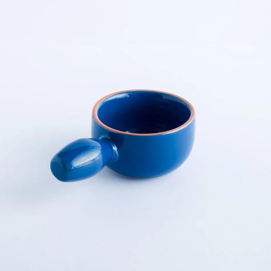 BW20-0048 - Blue Orange Ceramic Bowl - 4.25" 2.25" (DH)