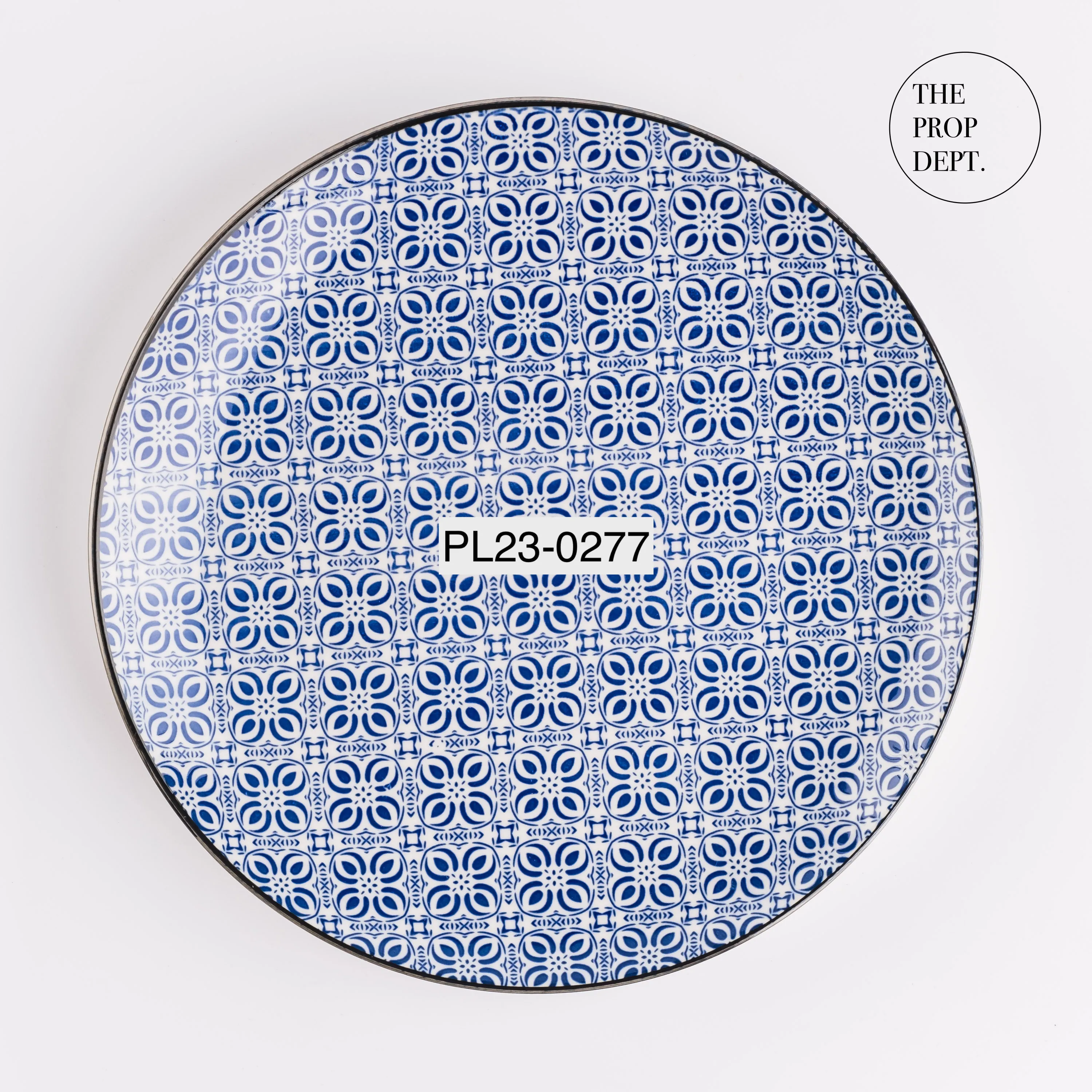 PL23-0277 - Blue White Ceramic Plate - 10.25" (D)