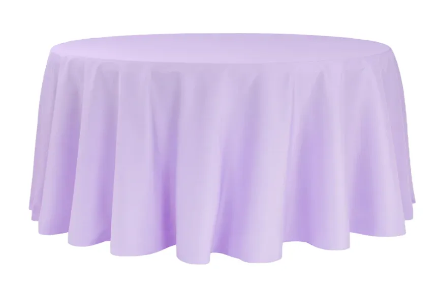 ROUND TABLECLOTH LILAC POLYESTER 108 