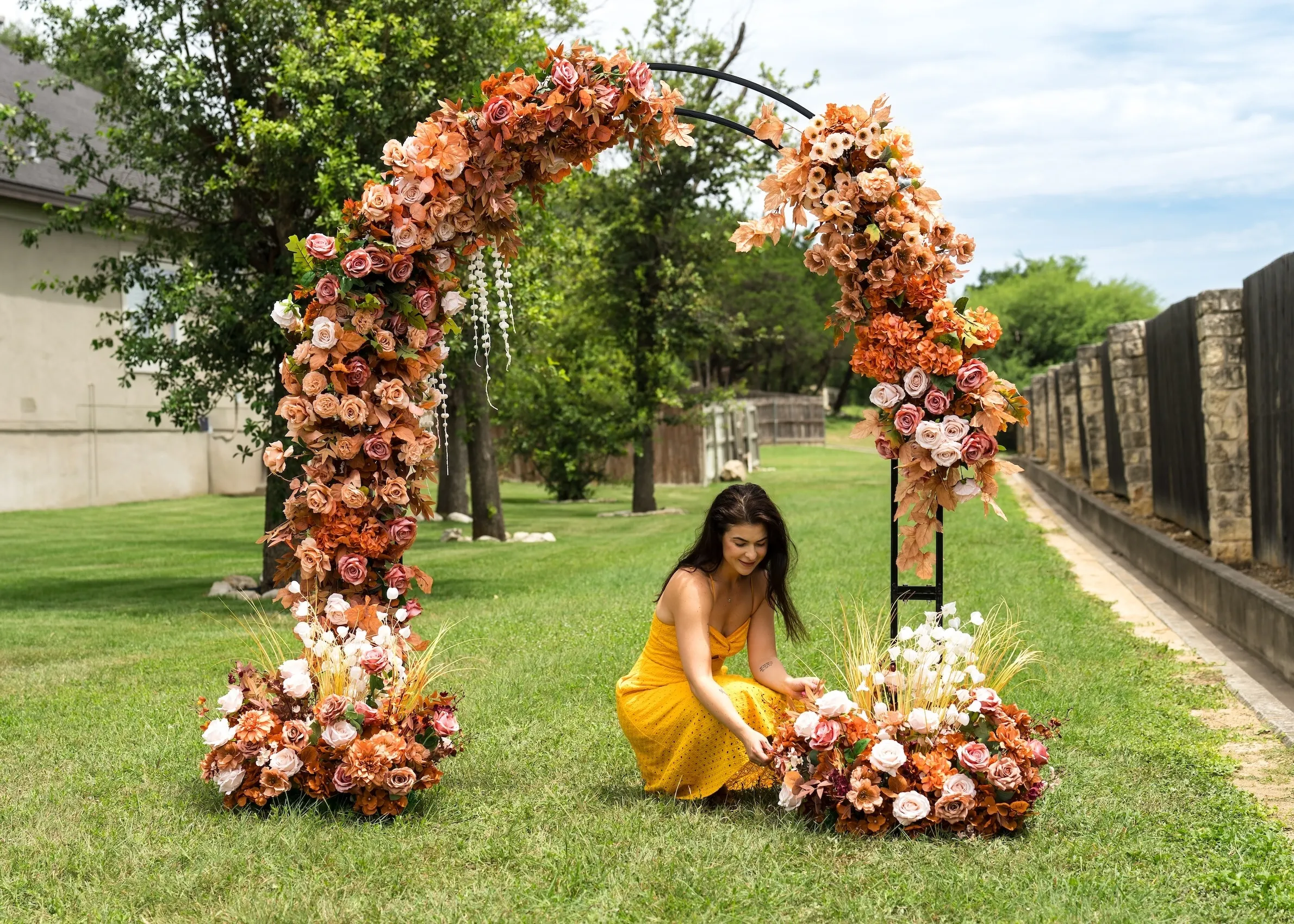 Autum Arch and  Florals