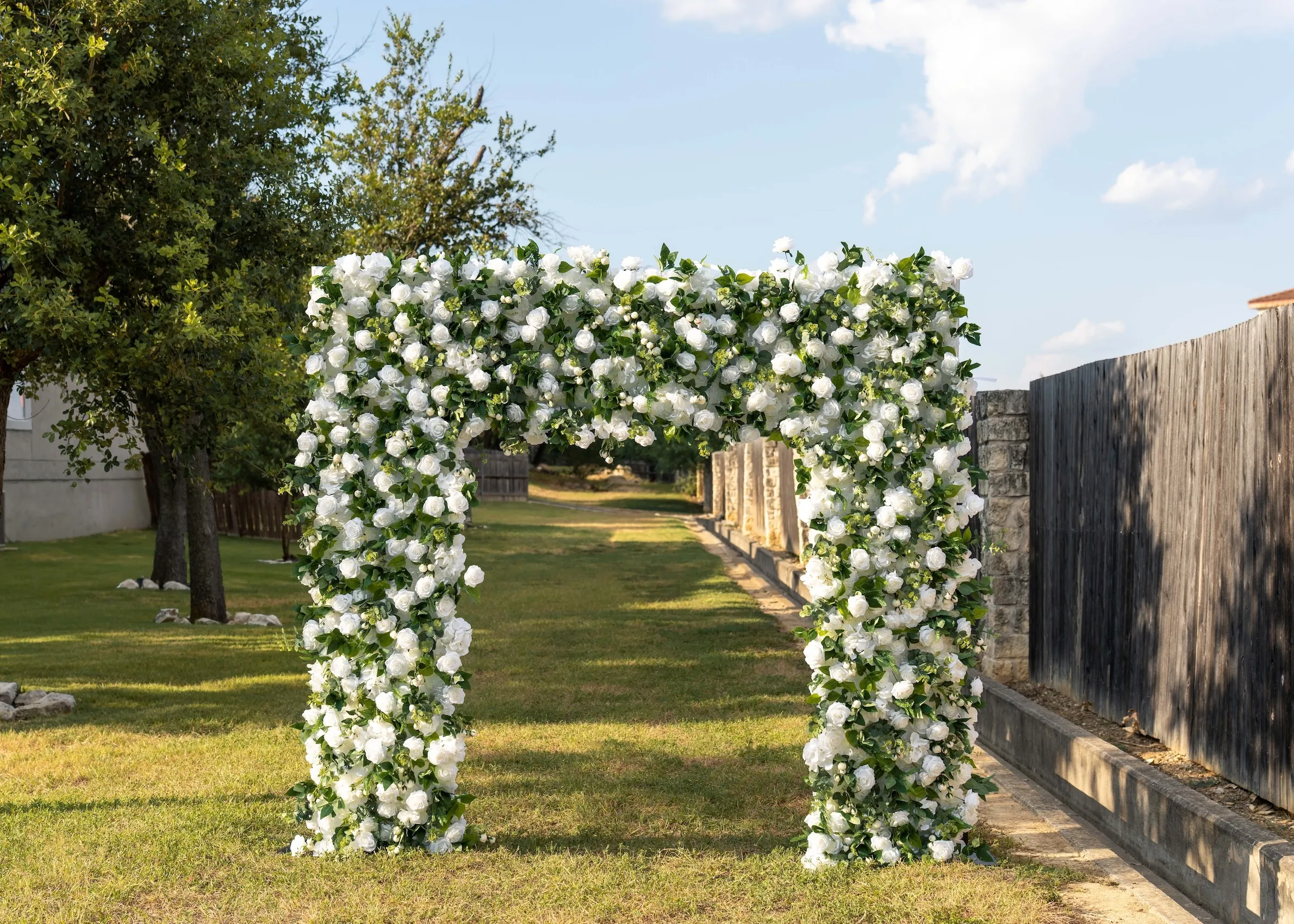 Emerald Square Floral Arch