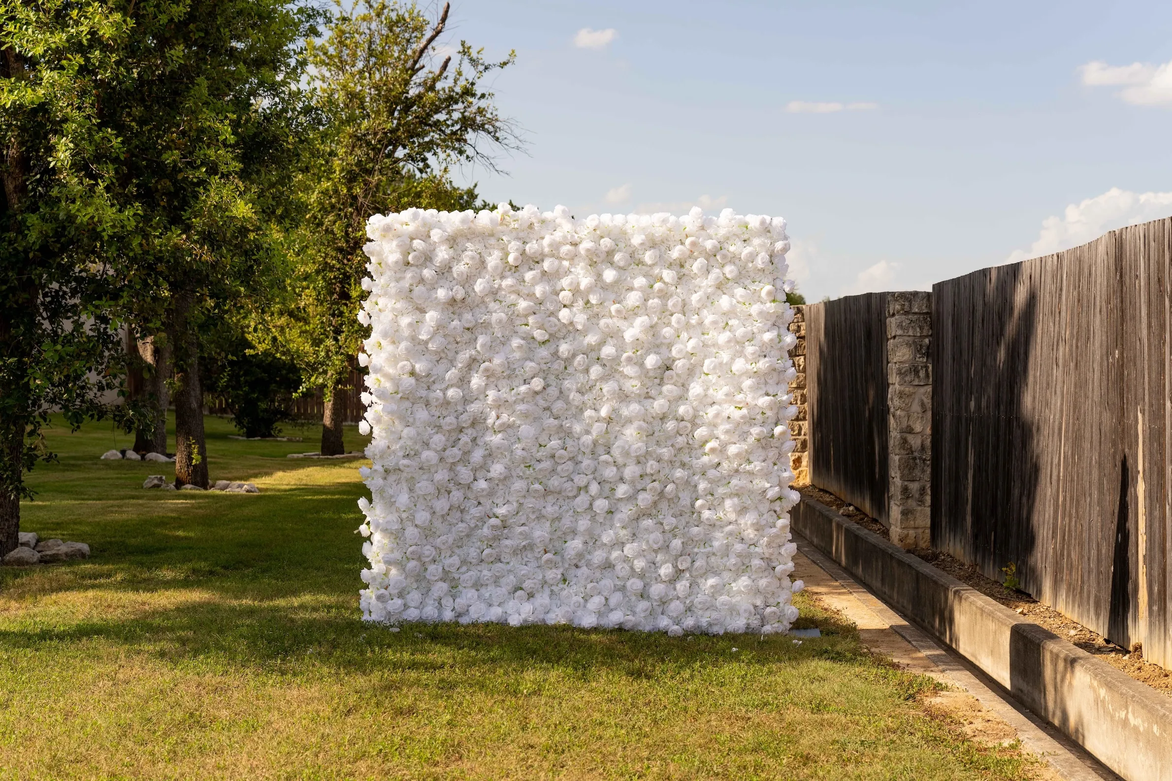 White Flower Wall