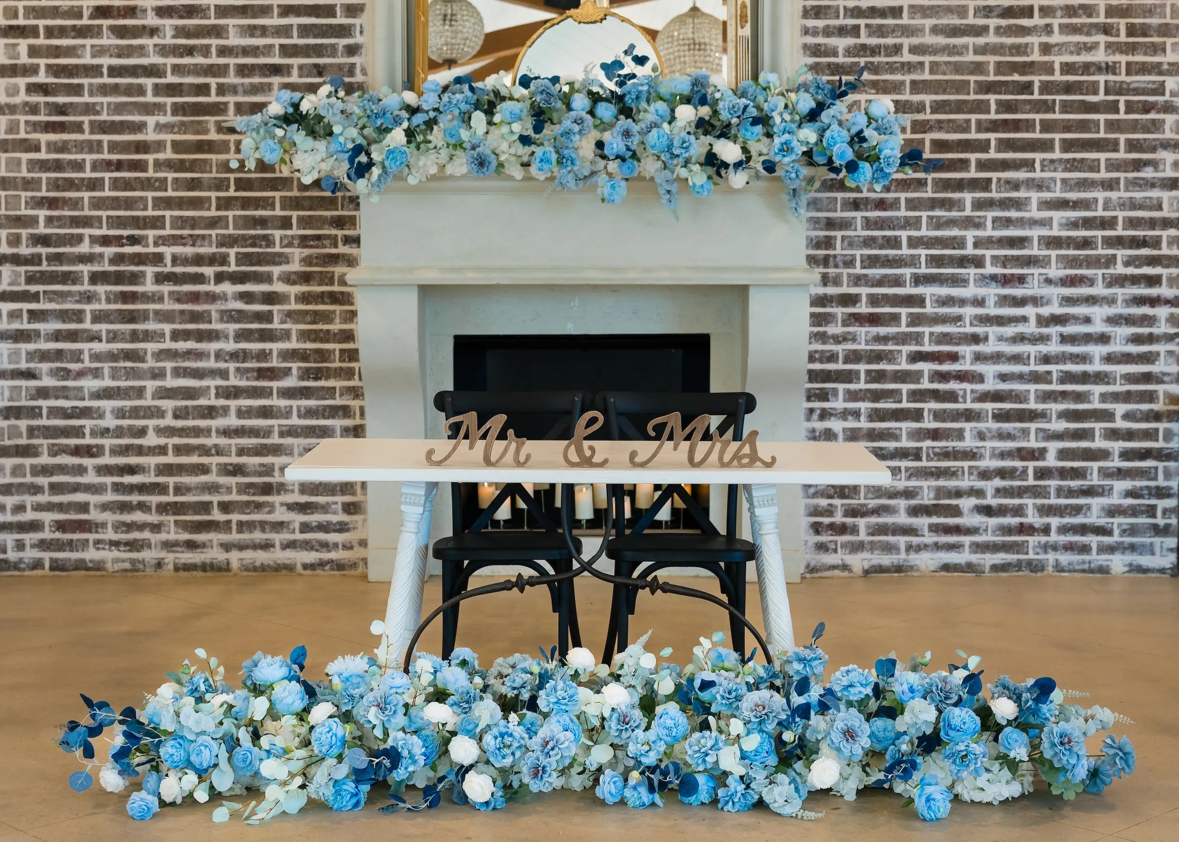 Blue Flower Row