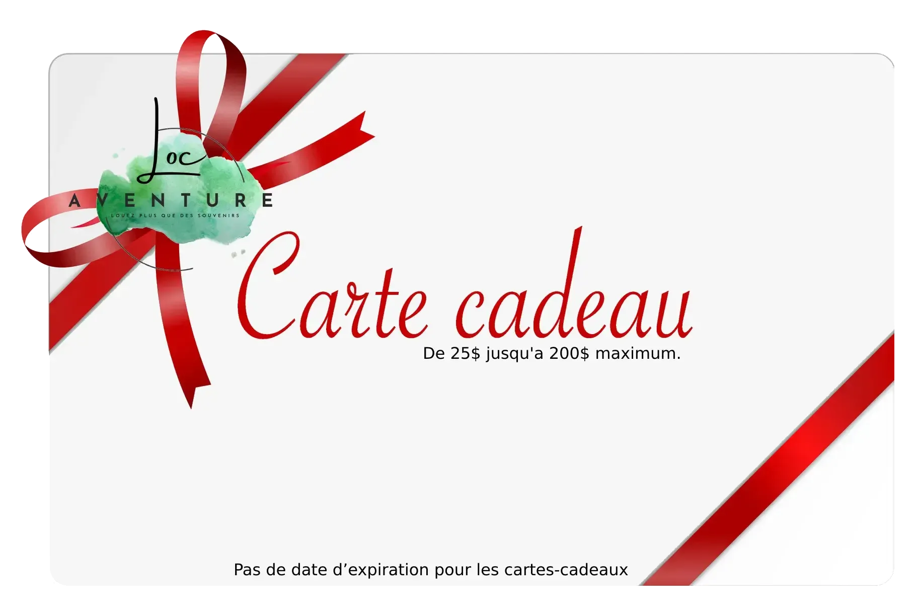 Carte-cadeau de 125 $