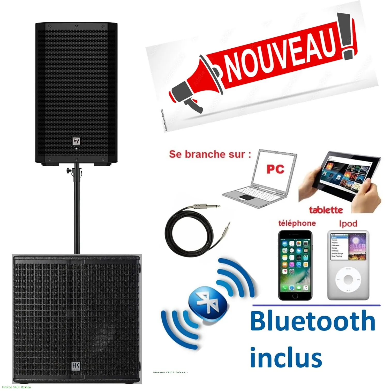 Pack 50/100 personnes (Bluetooth inclus)