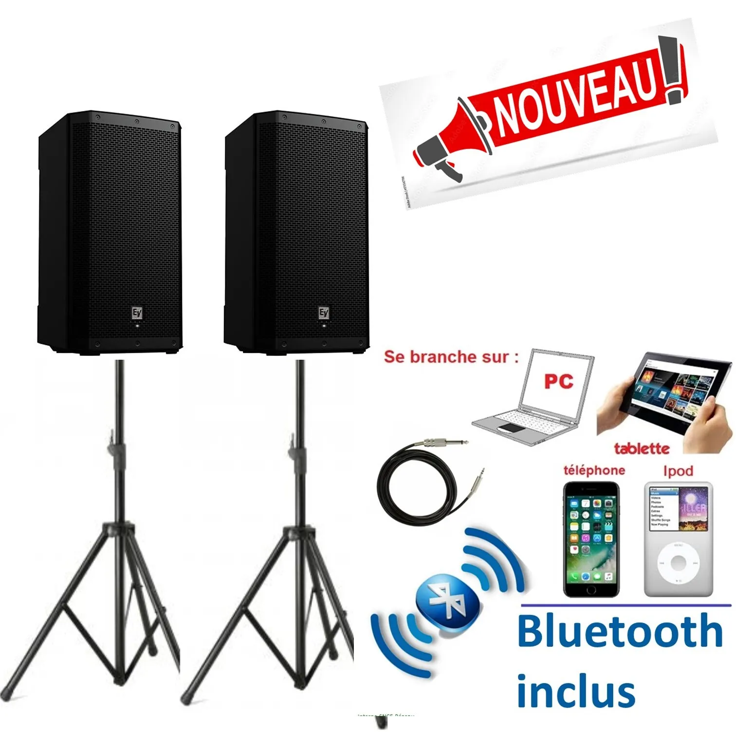 Pack 100/150 personnes (Bluetooth inclus)