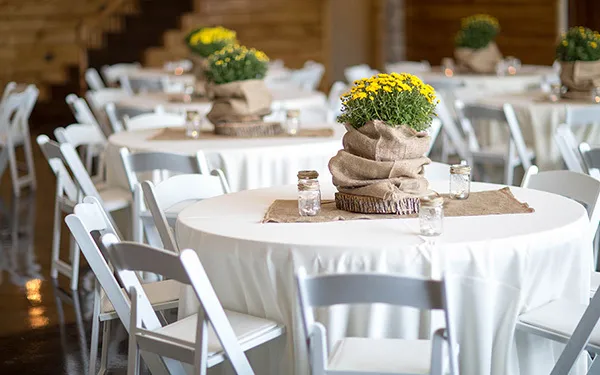 Chairs and tables 