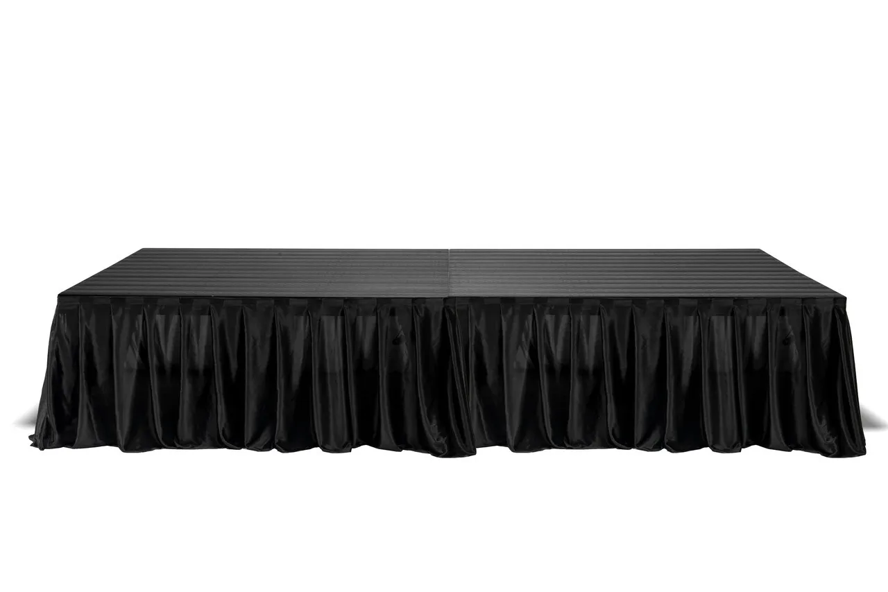 Black Skirting for Stage 
