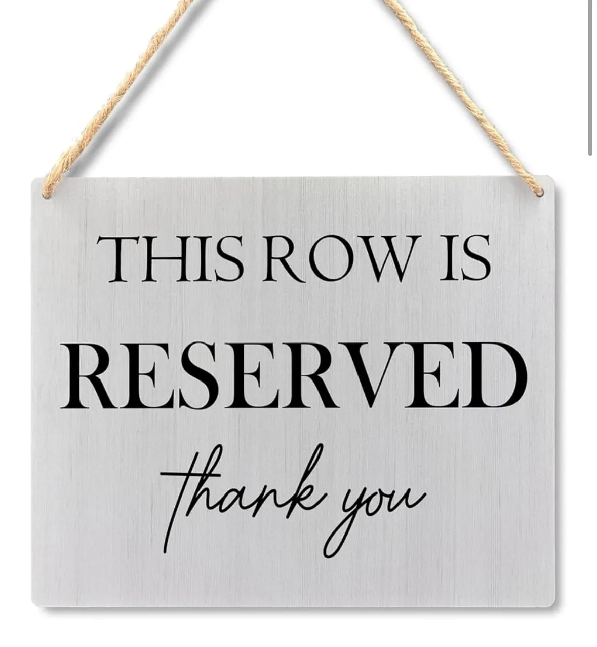 Reserved Sign