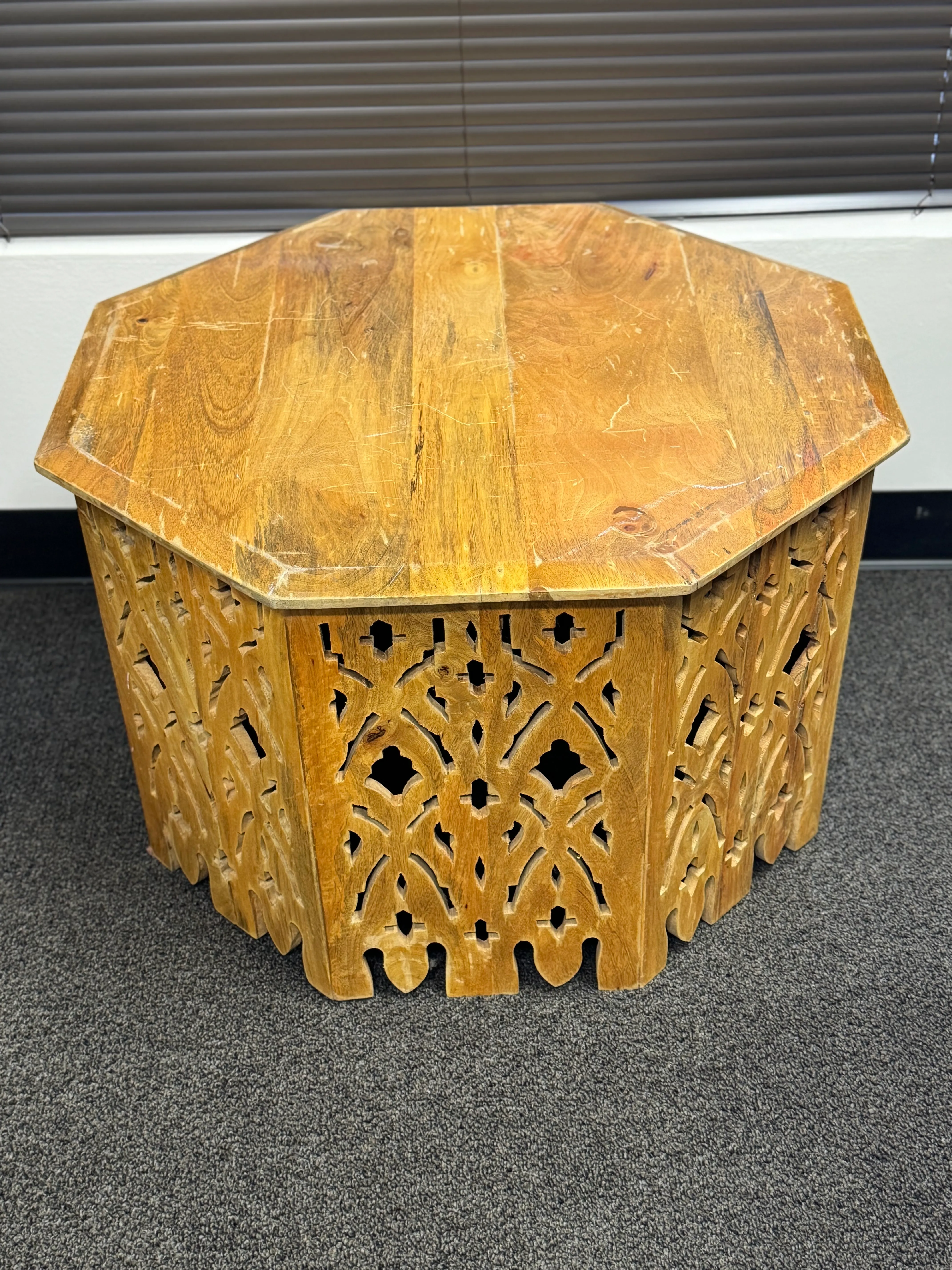 Carved Wood Table