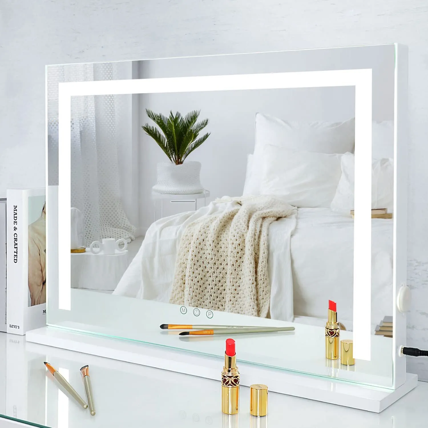 Large Vantity Mirror with LED ligts table top