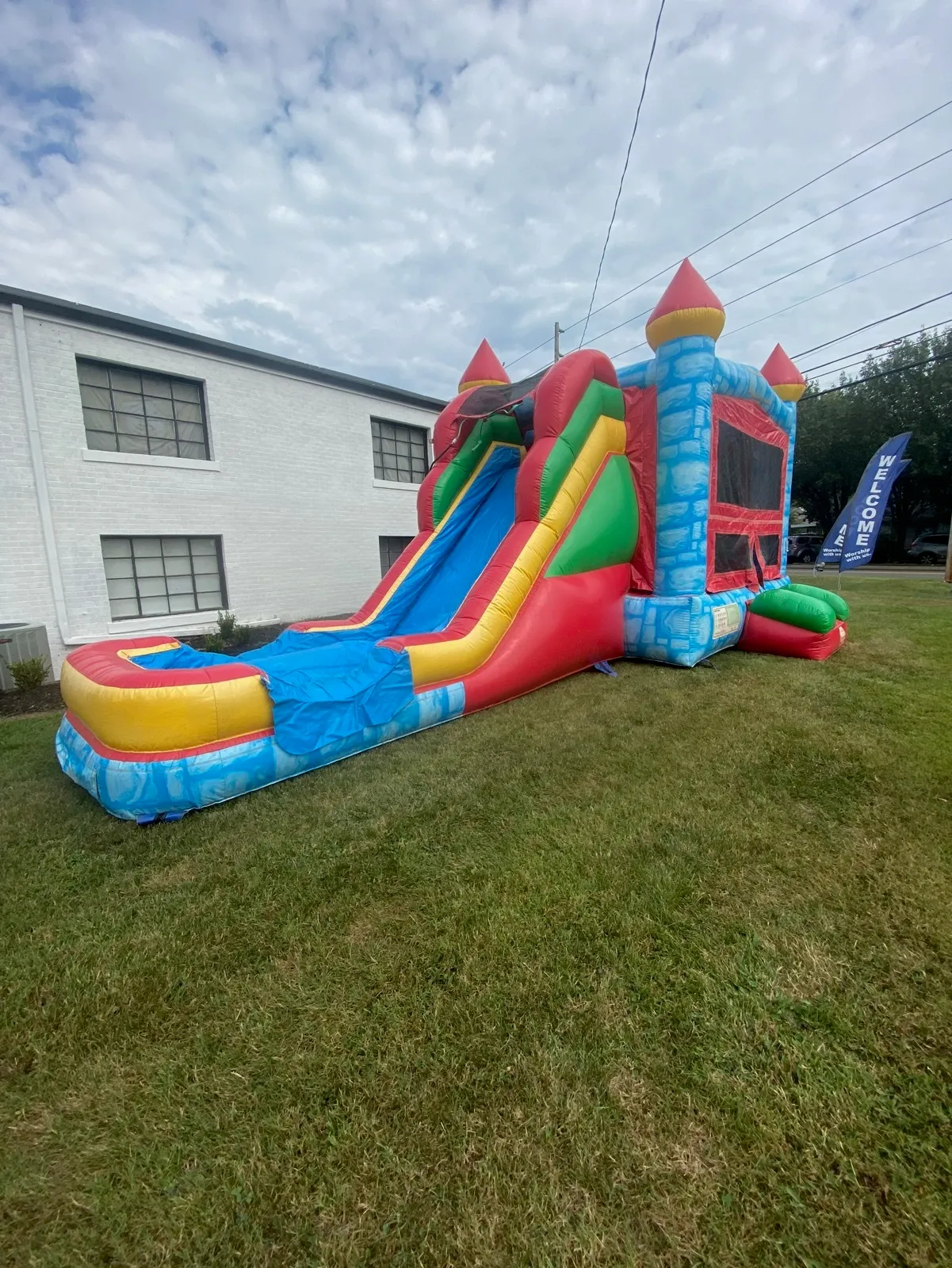 Blue Modular Castle Combo Inflatable Rental Middle TN Affordable