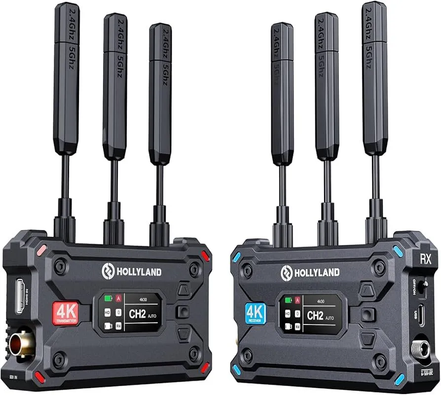 Kit Hollyland Pyro S 4k Hdmi/sdi TX e RX C/ Cabos HDMI