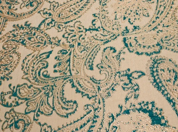 Teal & Gold Martinique Linen