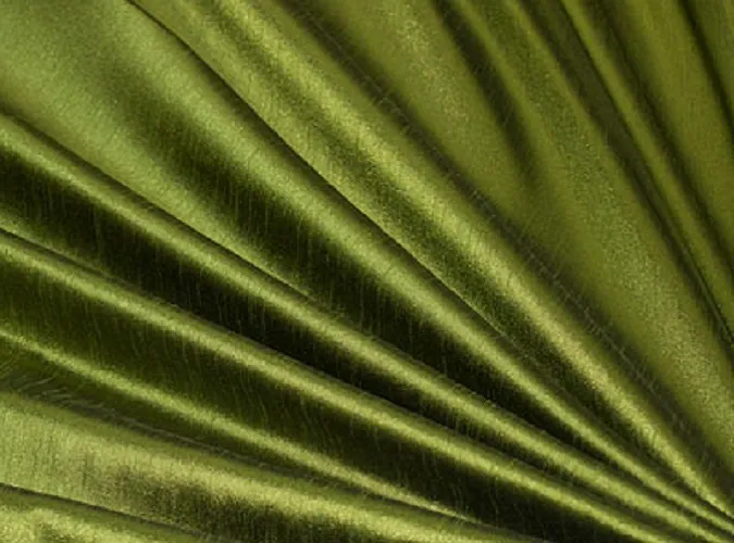 Olive Dupioni Linen