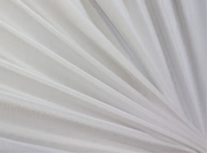 White Dupioni Linen
