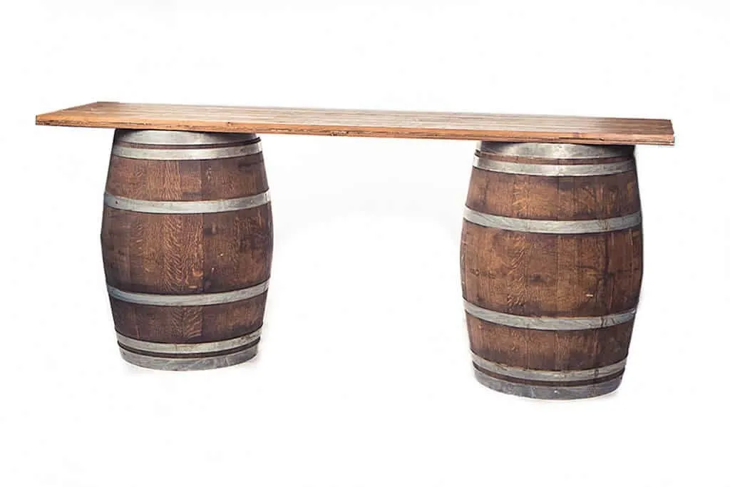 Wine Barrel Table 6'x40"
