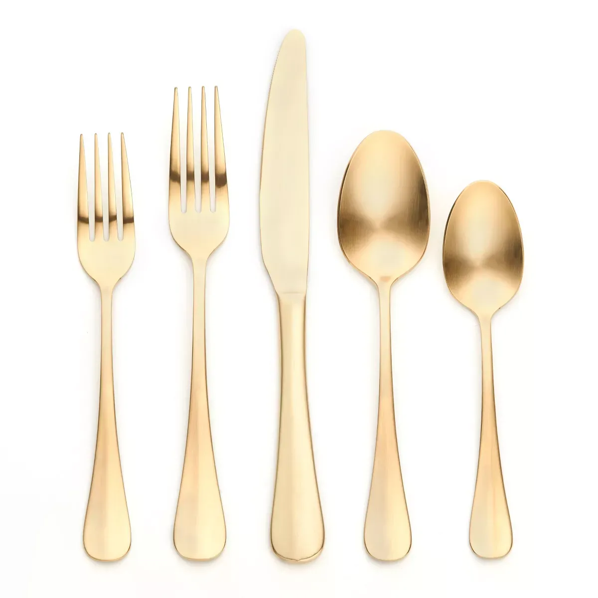 Brushed Gold Flatware Collection (Pack of 10) Select Item...