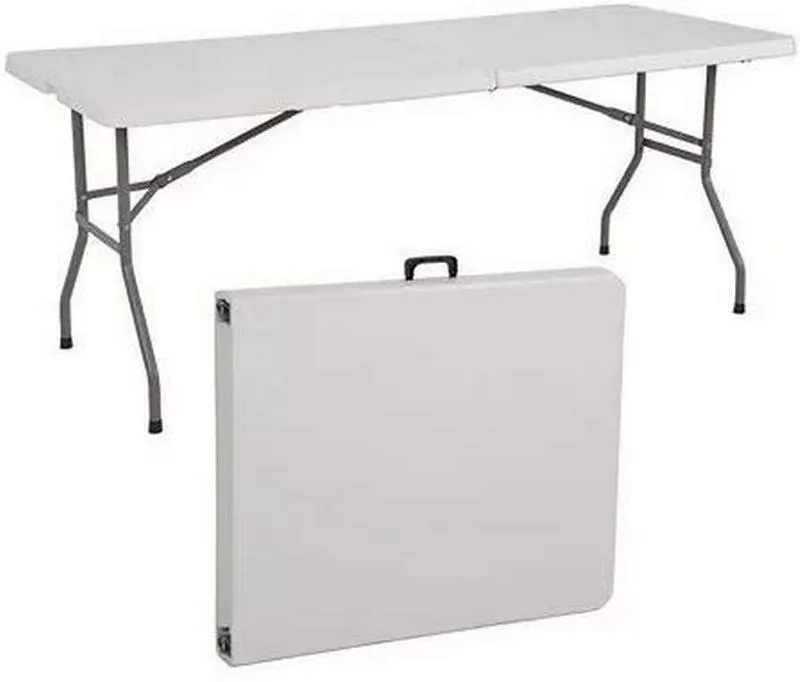 8'x30" Plastic Folding Table (Fold-In-Half)