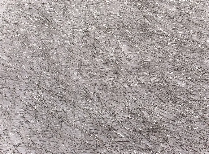 Silver Shag Linen