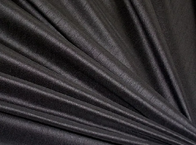 Black Dupioni Linen