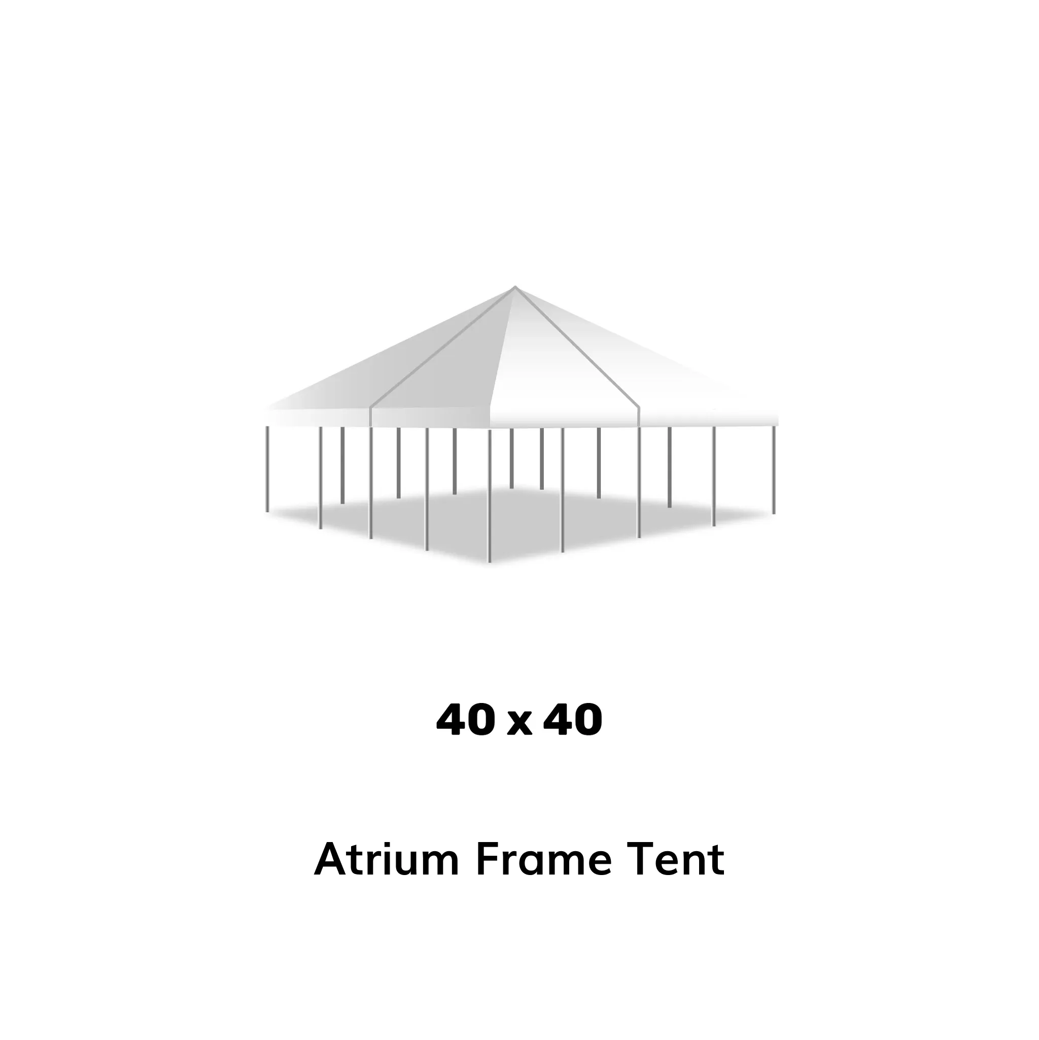 40' x 40' Frame Tent