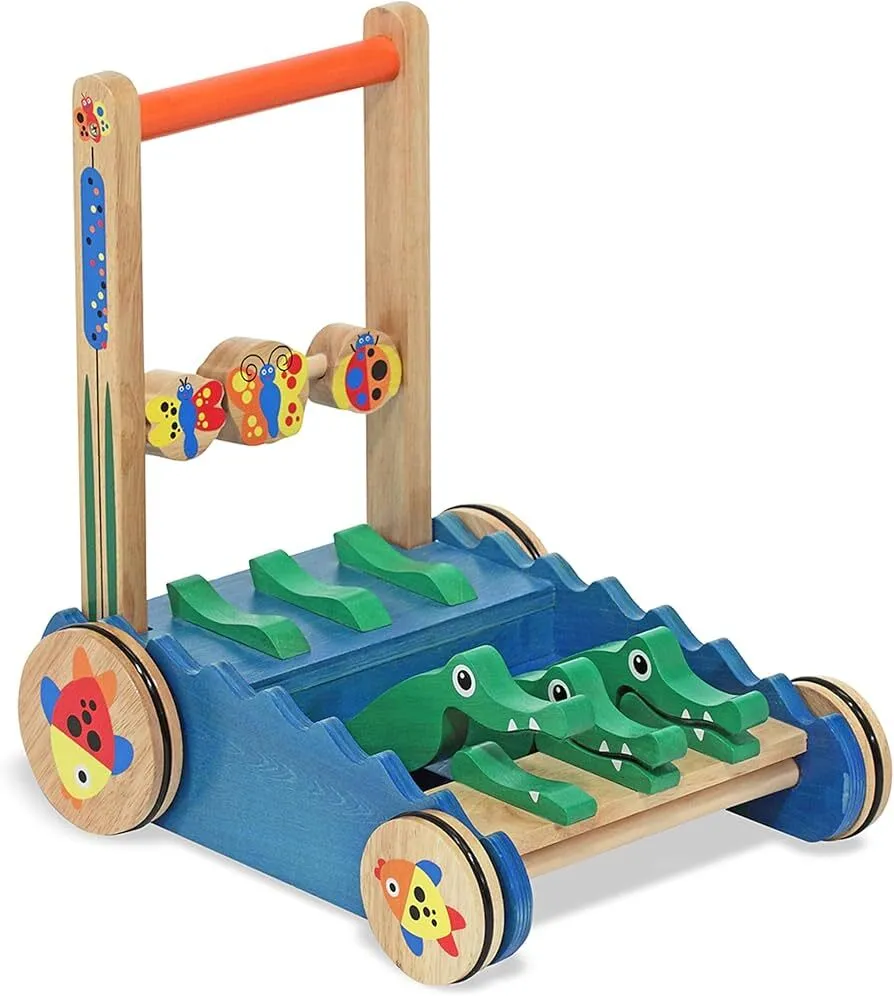 Melissa & Doug Wooden Alligator Deluxe Walker